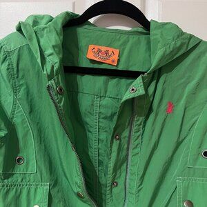 Juicy Couture Green Windbreaker Jacket Size S